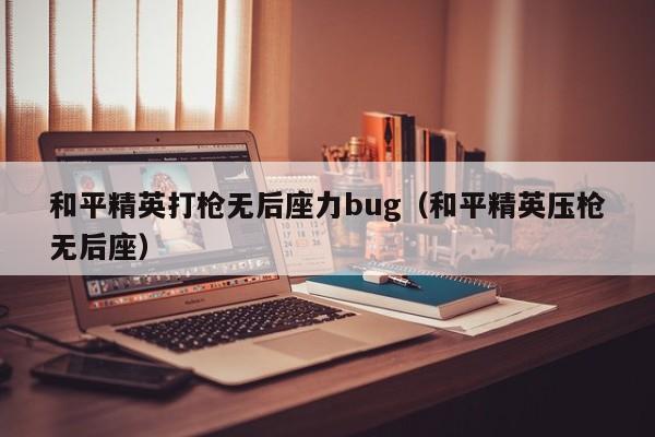 和平精英打枪无后座力bug（和平精英压枪无后座）